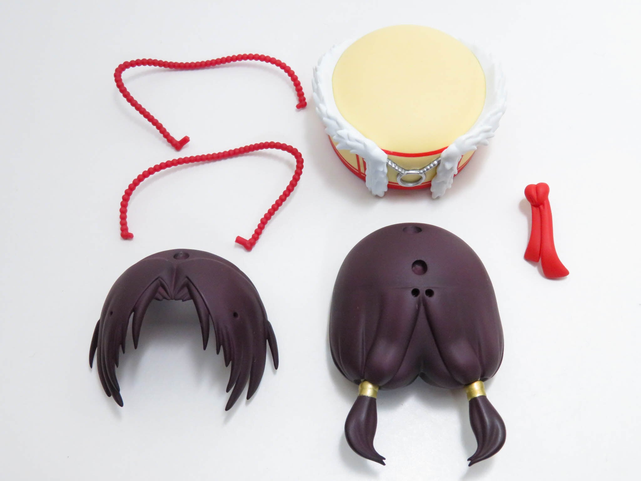 再入荷(A-ランク)【1683】 阿奴 髪パーツ 帽子付きおさげ ねんどろいど