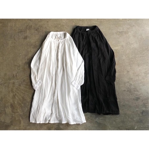 SOIL(ソイル) 60'S COTTON TWILL GATHERED LONG SMOCK