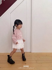 韓国子供服 / BANANA J / 26Autumn / コントロール レイヤードTシャツ / 秋服 / キッズ *XS~JS*