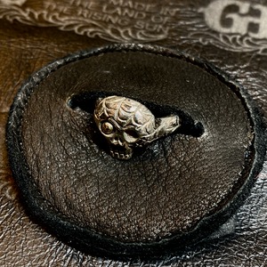 GL Skull Pinky Ring - One Gold Eye Jack Ver.3 - Spider Head-Silver925 + 18K-