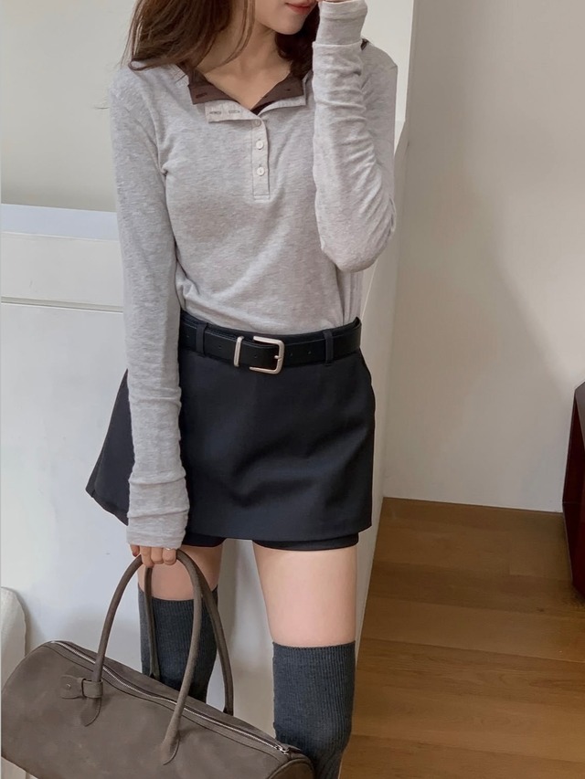 (予約) miel / Trip button T-shirts 5color