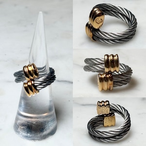 CHARRIOL combicolor double wire ring