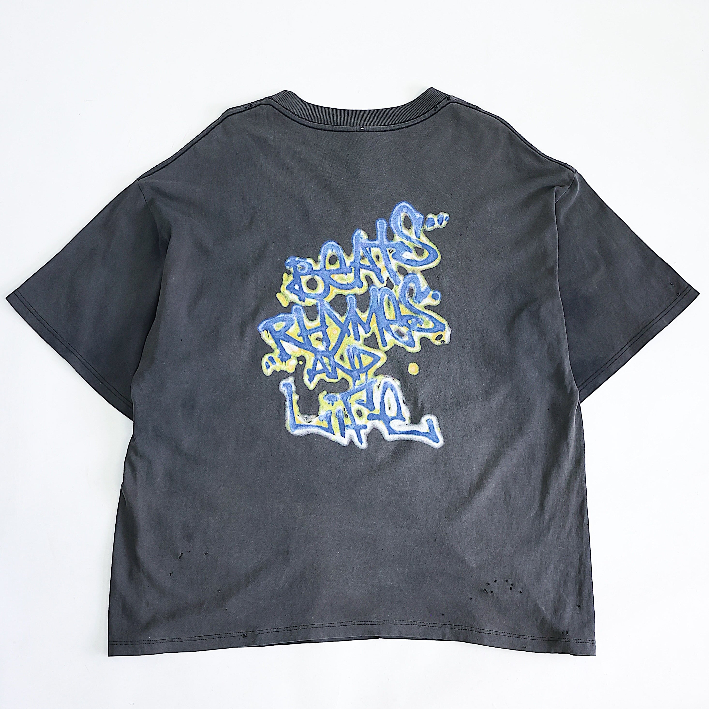 a tribe called quest ビンテージ　Tシャツ　Rap tee Vintage A Tribe Called Quest Graffiti Art Yellow Logo Rap Tee