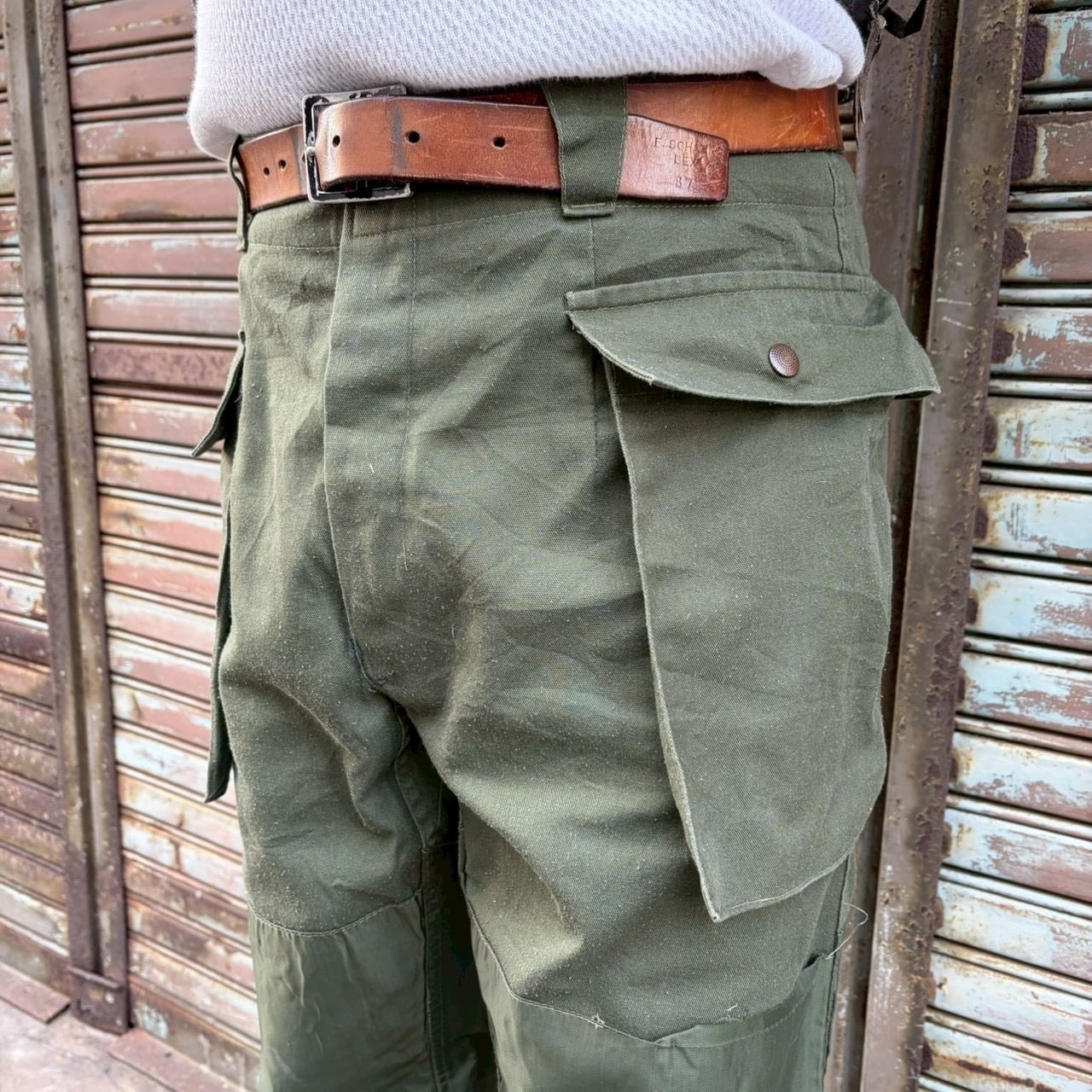 90s〜 イタリア製 ダブルニー ハンティングパンツ ブッシュパンツ