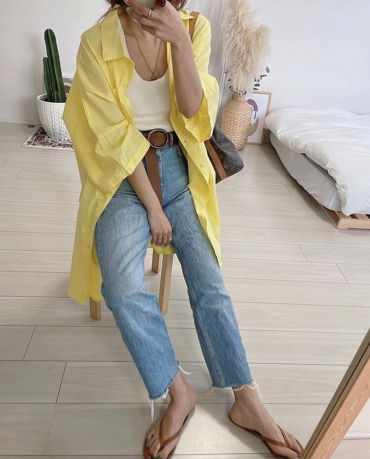 カラーシャツワンピース 2 Ru Mint