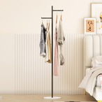 ハンガーラック 多段式 段違い コートハンガー 衣類収納 大容量 省スペース 洋服掛け スタンド式 おしゃれ モダン 一人暮らし 寝室 インテリア