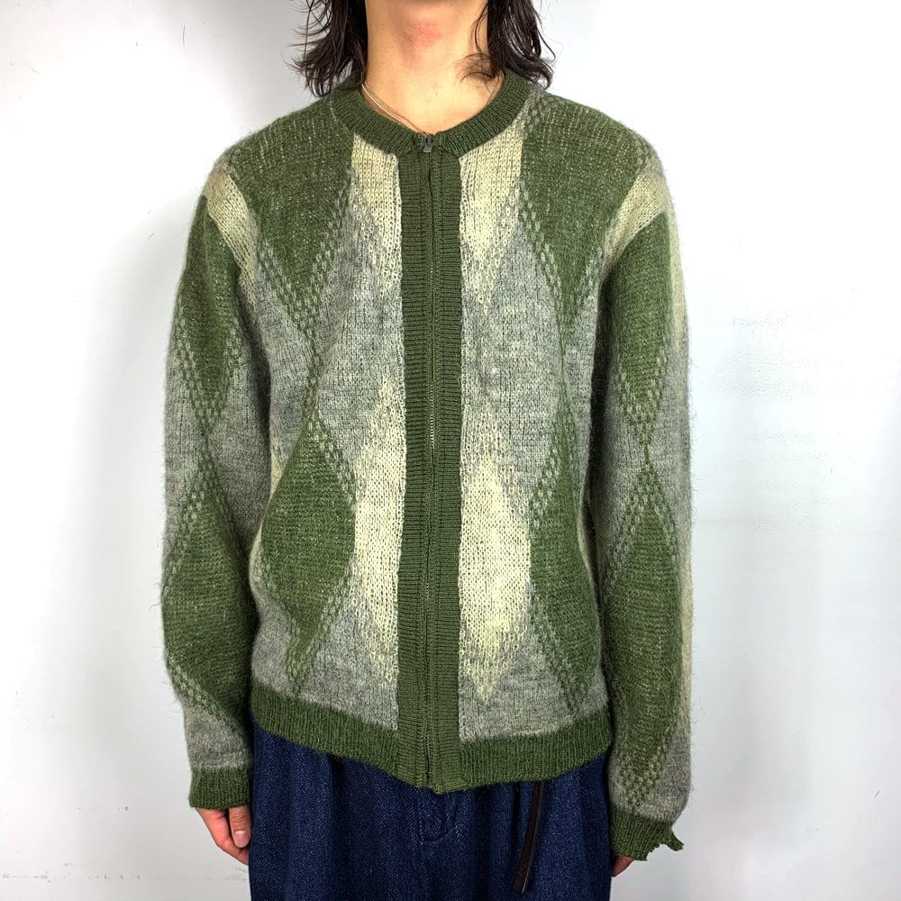 Vintage Mohair Zip Up Cardigan [Vintage Mohair] [1960s] Vintage