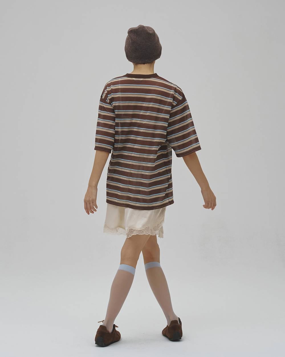 TODAYFUL(トゥデイフル) Sheer Border T-shirt | サウスオレンジ