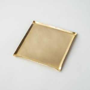 四角皿＜M＞ / 真鍮　minimal plate <square-M> / brass