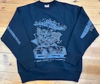 HIROTTON SP CREW SWEAT BLACK L size
