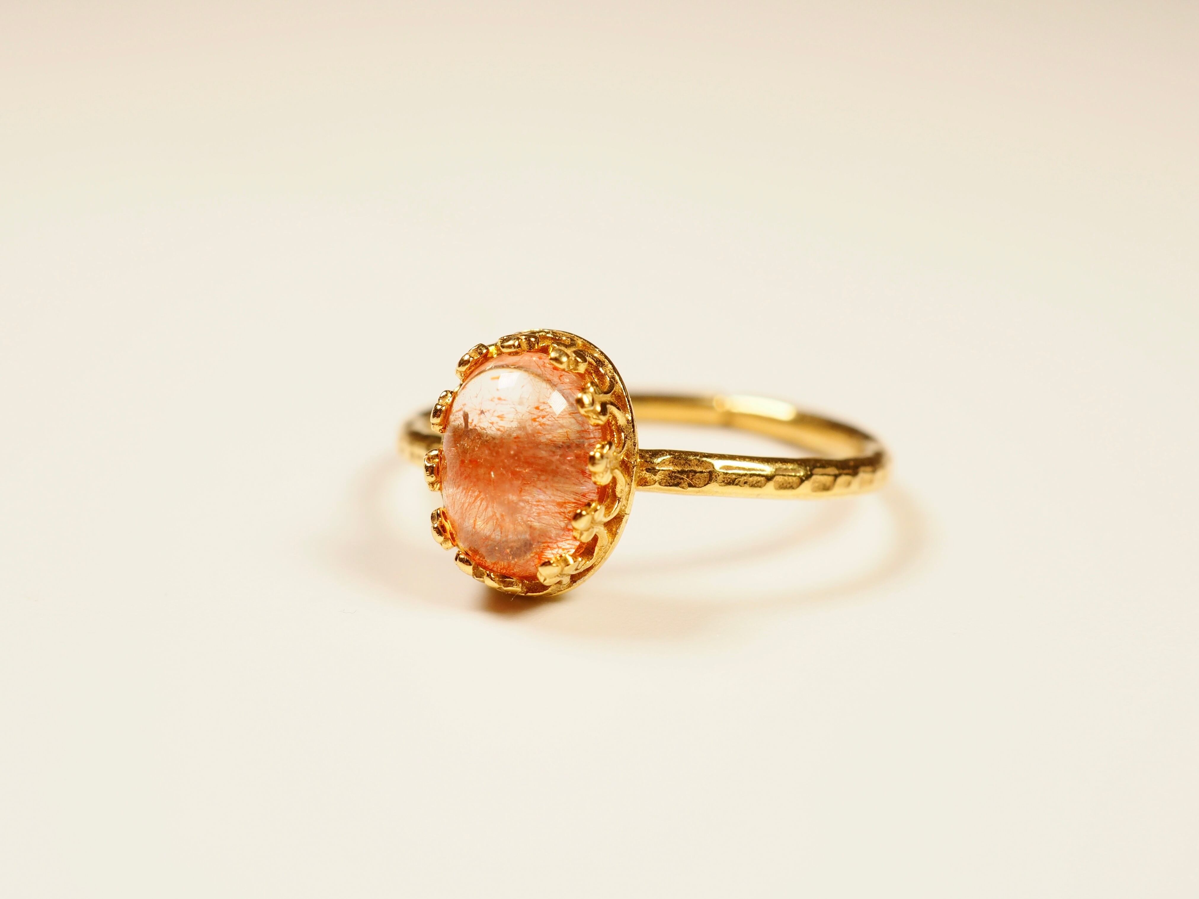 【ストロベリークォーツ】ヴェルメイユリングS