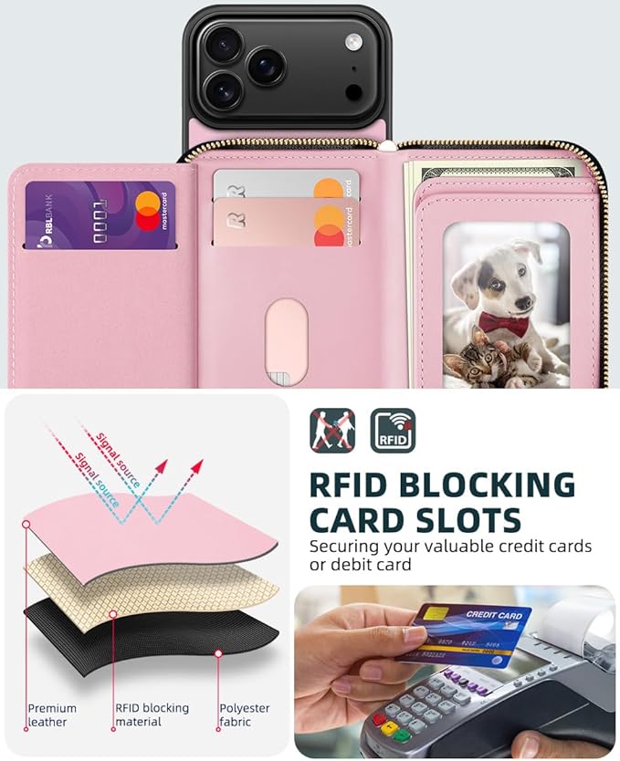 OCASE for iPhone 17 Pro Max クロスボディケース ウォレット カード