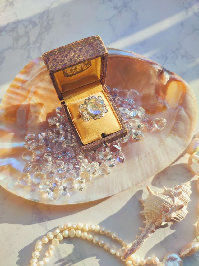 【LUNA FLASH MOONLIT DROP RING／（XX384） 】