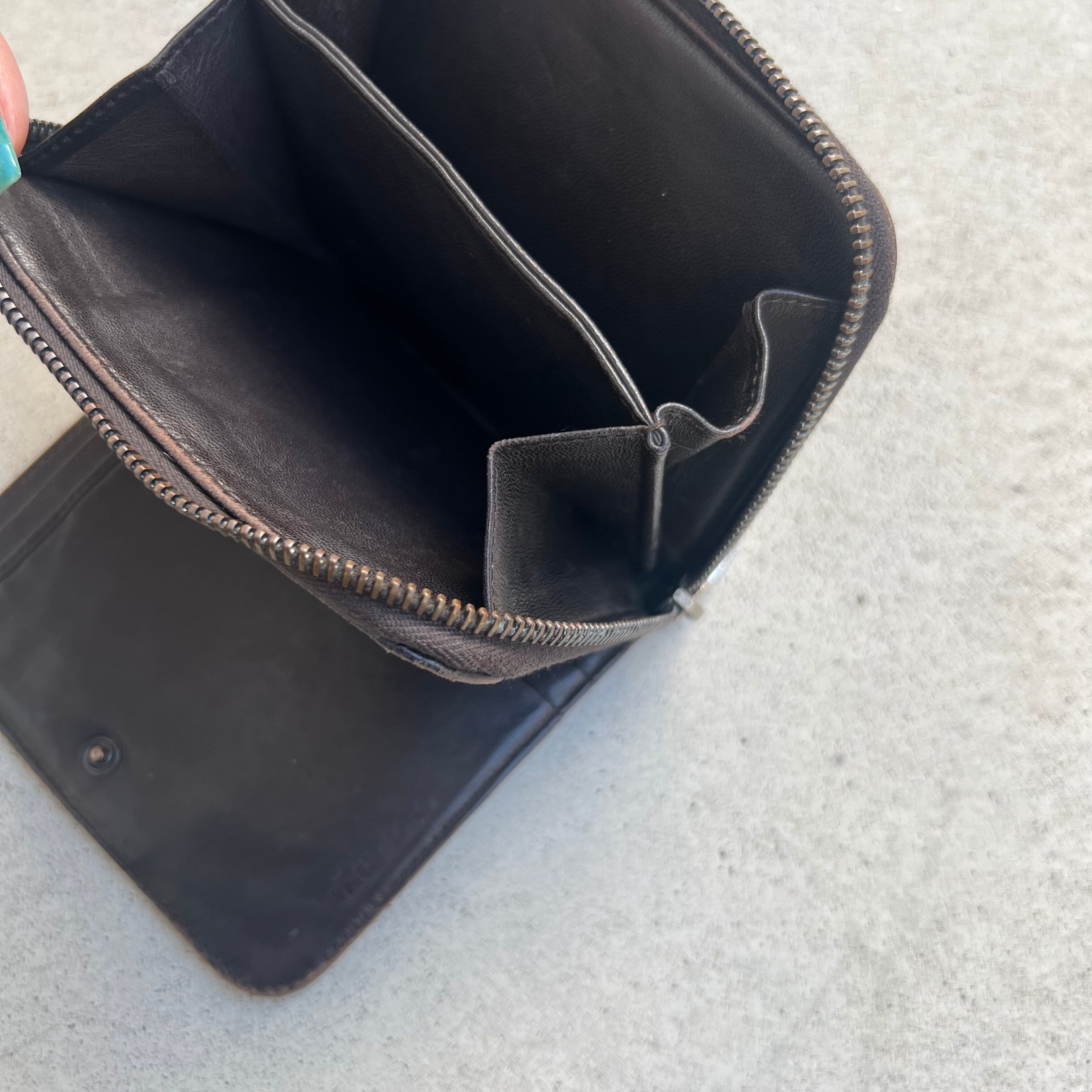 小物 miu miu unborn carf leather wallet MIU MIU” unborn carf leather wallet | one peace vintage