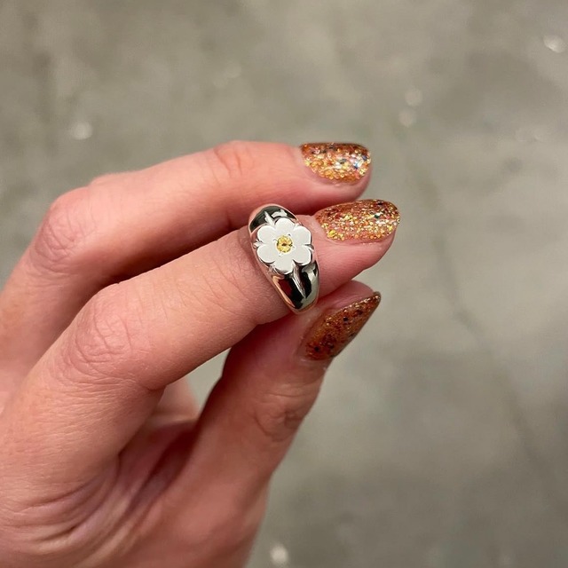 PISCES / "Flower" Ring - SILVER