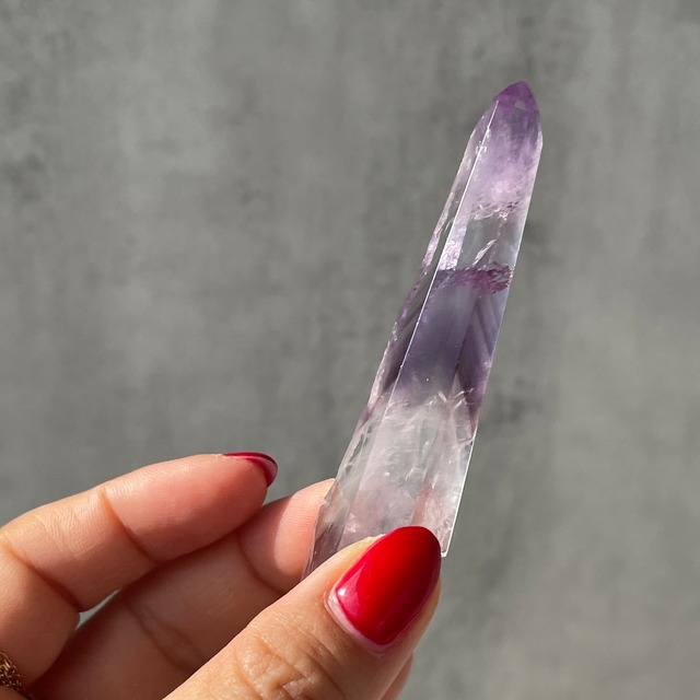 パープルファントムアメジスト ポリッシュポイント｜Cordeiros, Bahia, Brazil