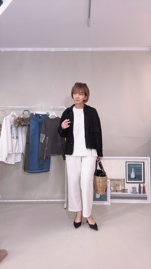 《SETUP可》ドロストワイドパンツ7900+tax