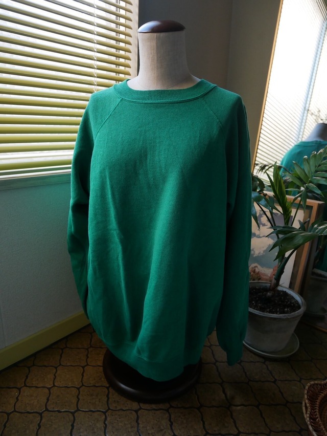 80s～Hanes Her Way green sweat
