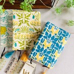ブロックプリントの柄のブックカバー 3柄