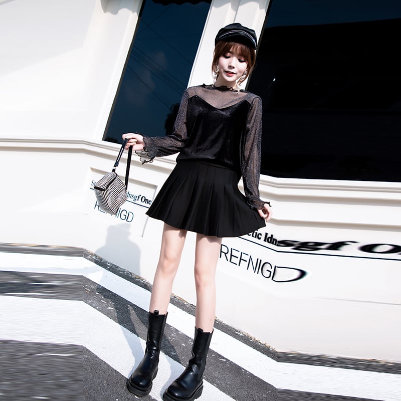 ファットmmプラスサイズのtシャツの女性の秋の摩耗 ミックスインファッション9857178271