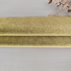 ミニチュアファー【約22×11cm】スモーキー（毛足3㎜）＊ゴールド＊