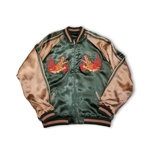 "FLAMING FOX" SATIN JACKET