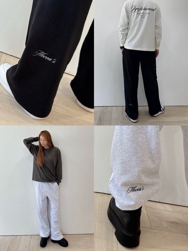 MOCOA'S スウェットストレートパンツ ￥6,800+tax