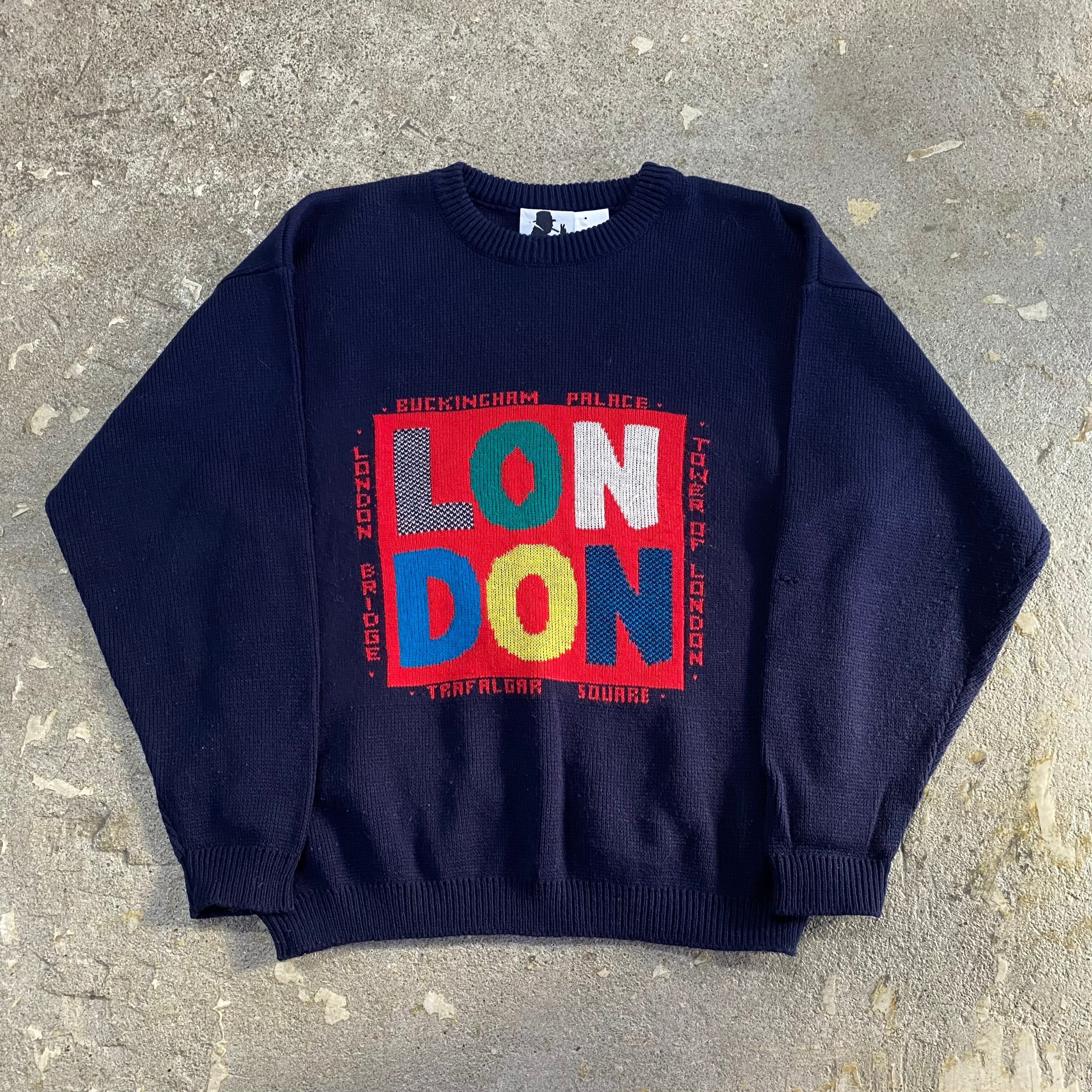 90s Exclusively Churchill "LONDON" acryl knit【仙台店】