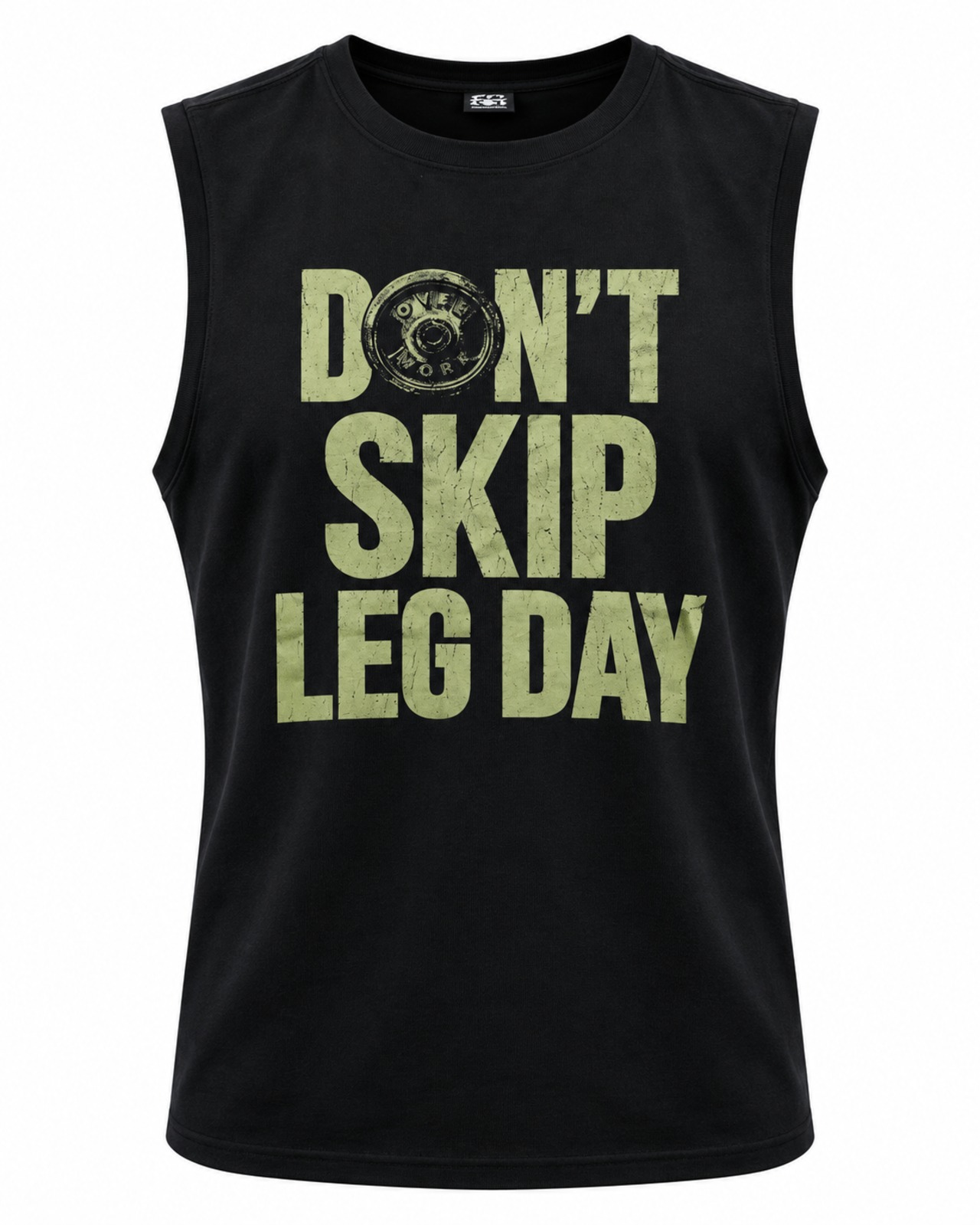 Dont_skip_leg_day_sleeveless_BLACK/YELLOW
