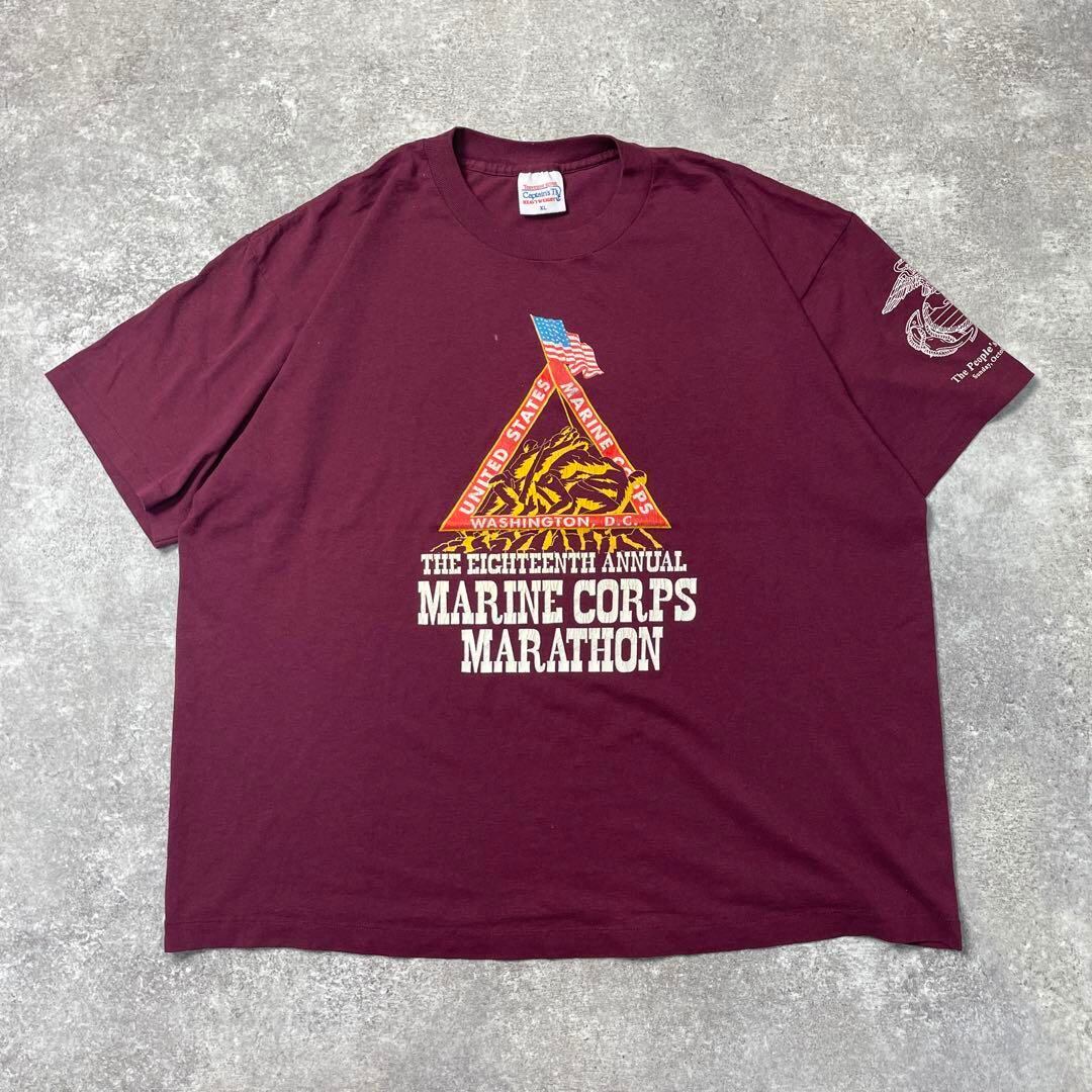 90s アメリカ海兵隊 マラソンT vintage T-shirts