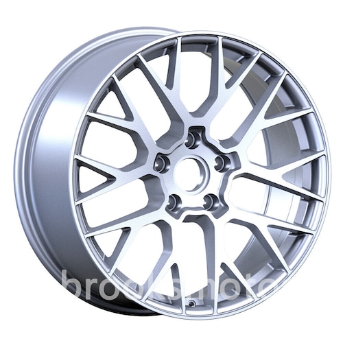 2006-2016 ポルシェ ケイマン 20X9.5 4 本セット 20インチ ハイパーシルバースタイルホイール BRN-1227