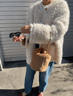 【新作5%OFF・3日間】Wool Half Boa Coat_onecolor