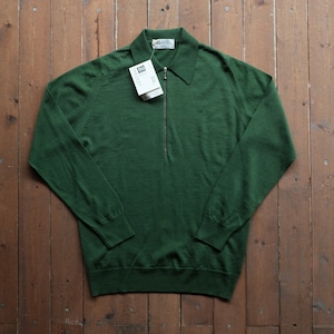 90s JOHN SMEDLEY DEAD STOCK GREEN POLO SHIRT