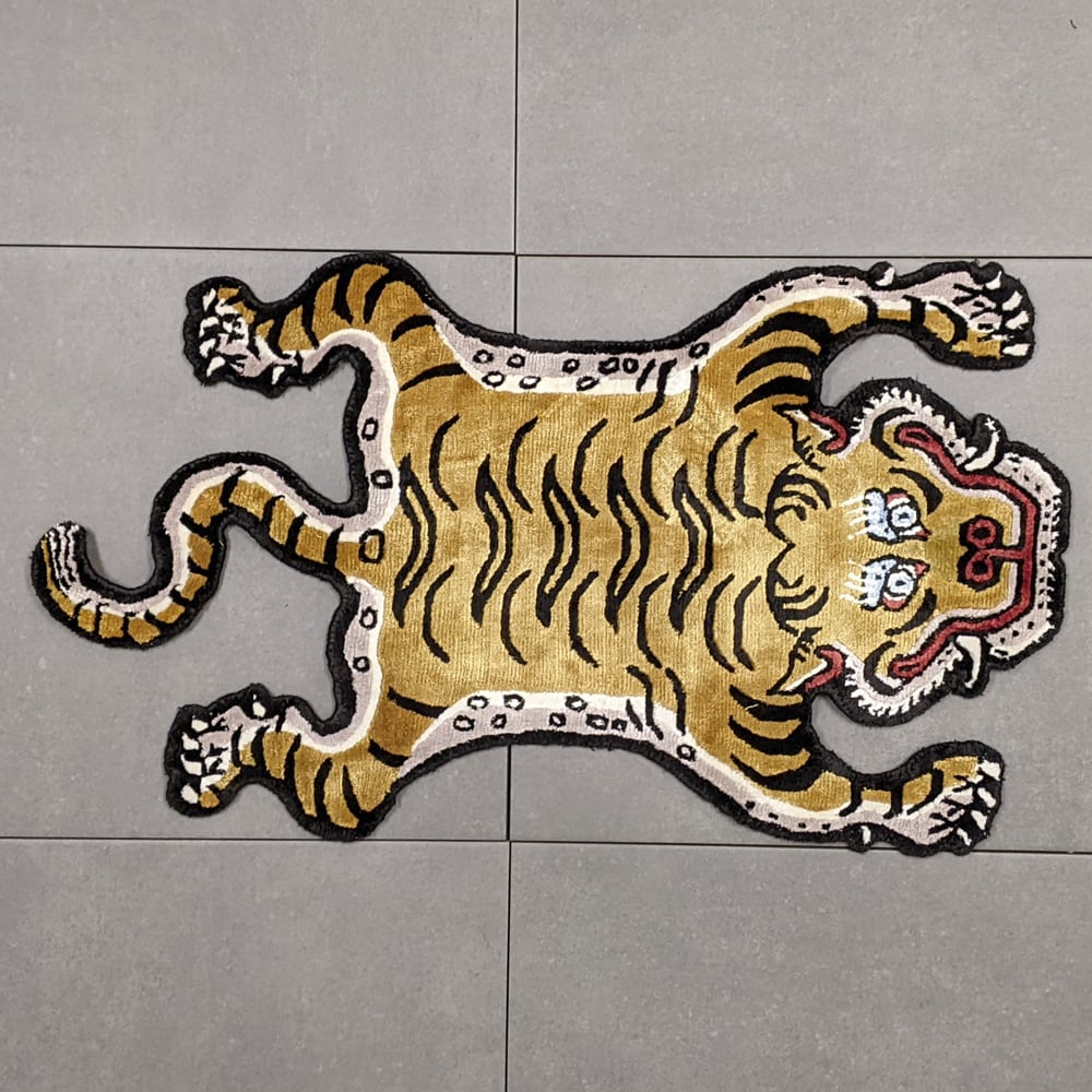 Tibetan Tiger Rug (XSサイズ シルク 034) チベタンタイガーラグ