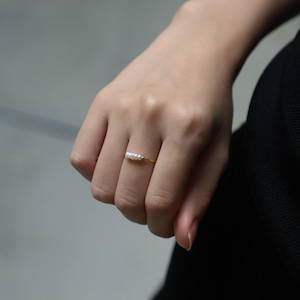 316L tansui pearl ring  #r74　☆