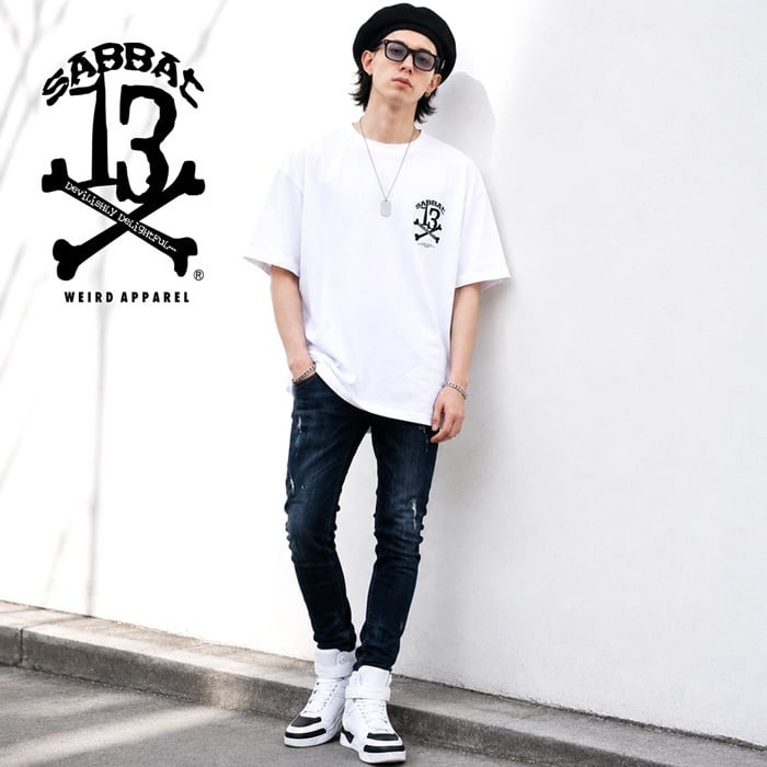 SABBAT13 / サバトサーティーン / サバト13「13X-BONE T」半袖Tシャツ