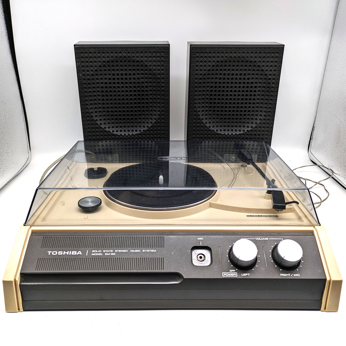 TOSHIBA(東芝)・レコードプレイヤー・スピーカー・SM-82・昭和レトロ 