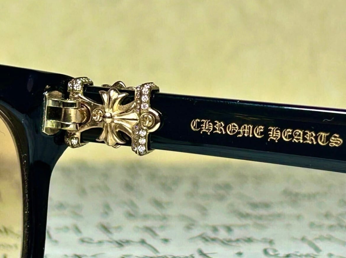 CHROME HEARTS クロムハーツ パヴェダイヤ 22k ゴールド アイウェア