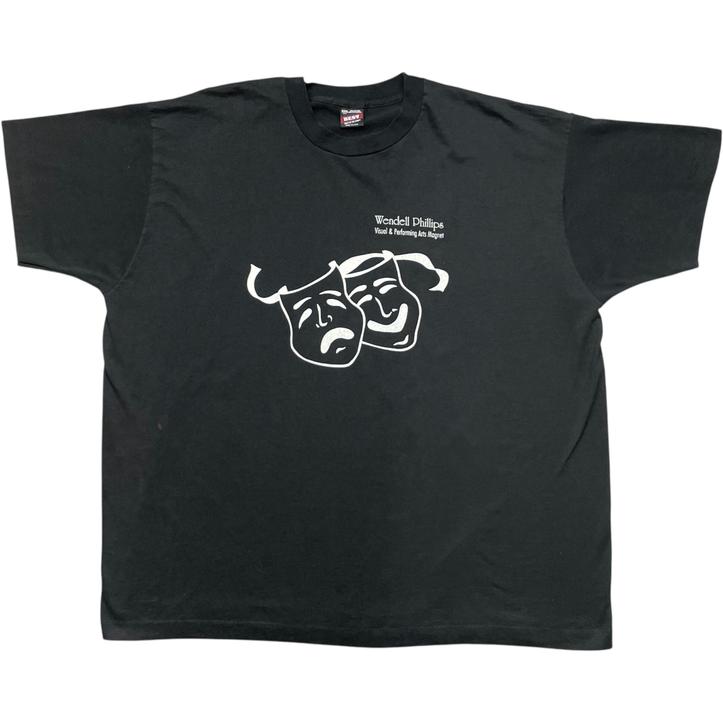 《XXXL》 FRUIT OF THE ROOM フルーツオブザルーム Tシャツ トゥーフェイス プリント ブラック USA製 90年代 vintage no.7282