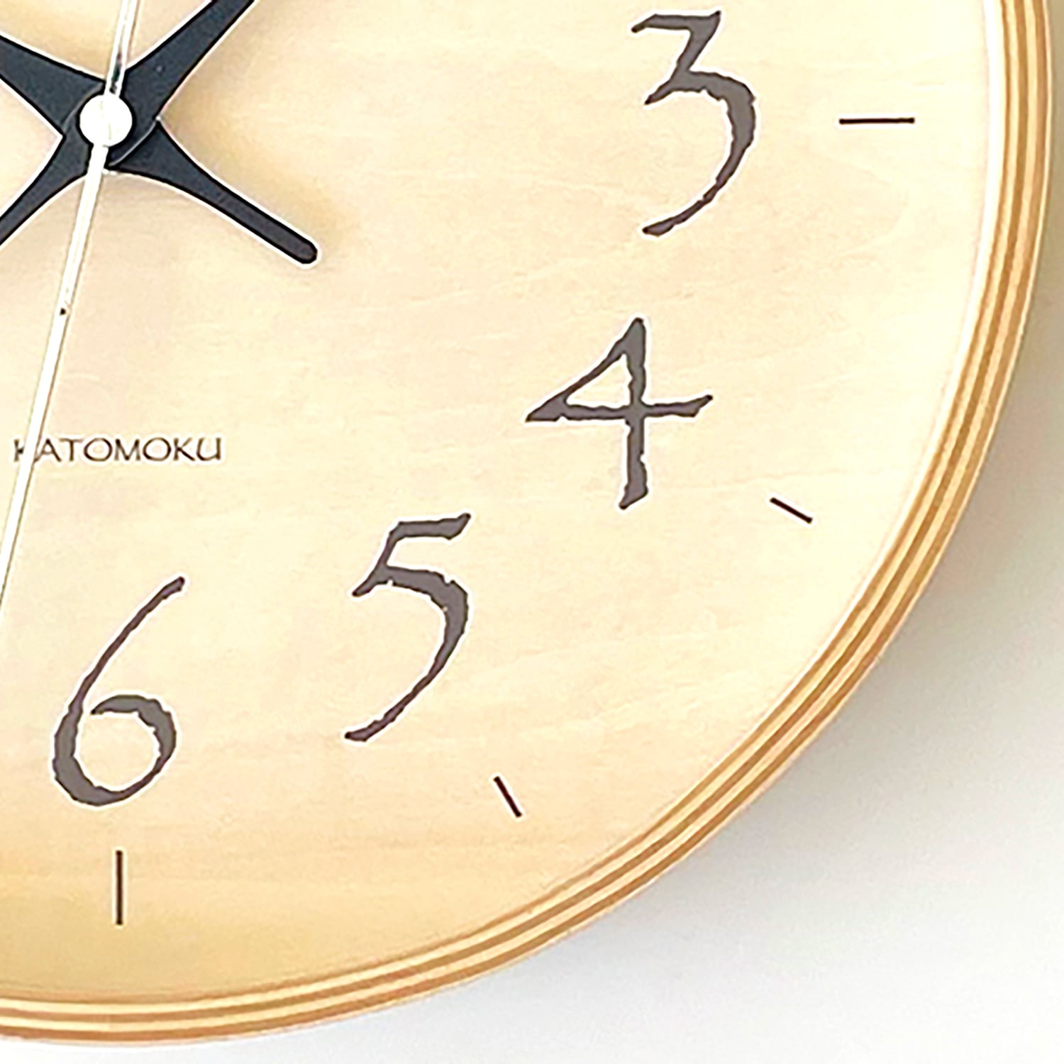 KATOMOKU plywood clock 21 ブラック km-120BK 掛け時計 | 加藤木工