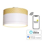 コストコ再販商品 Edison Smart(エジソンスマート)ウッド調 ミニシーリングライト for ダクトレール ナチュラルホワイト