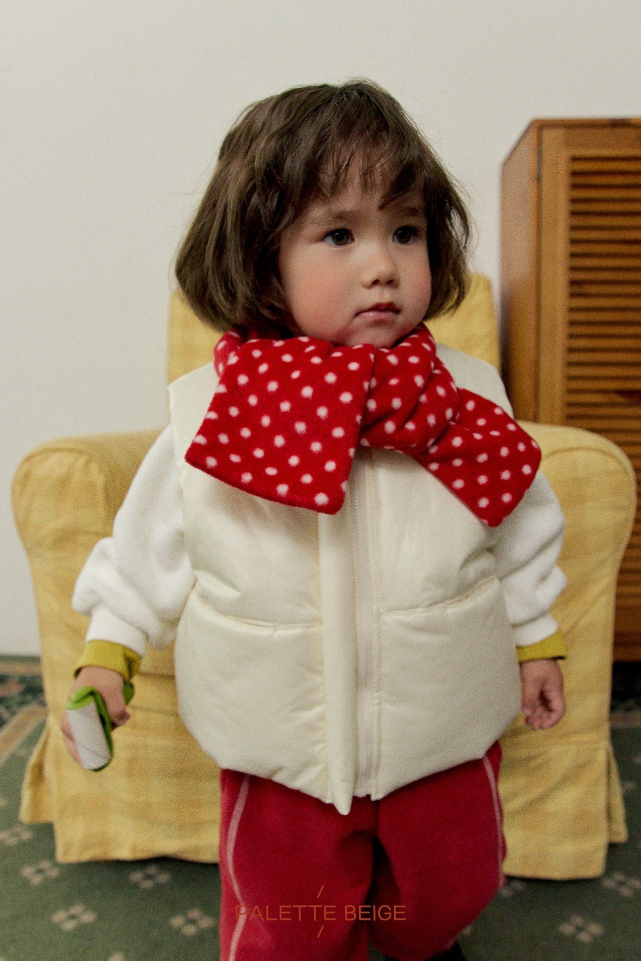 the beige［取寄］reversible muffler 26winter