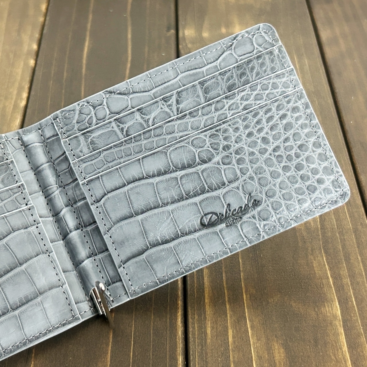 アリゲーター 無双 マネークリップ クラシック スティールグレー