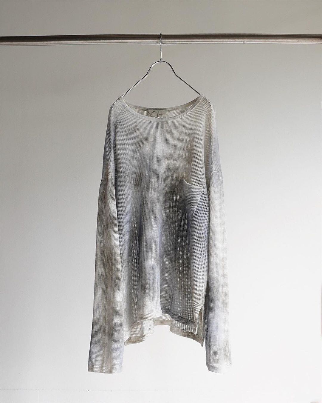 24SS】ANCELLM DYED MESH LS T-SHIRT (NAVY) ANC-CT54 | IAAAM ONLINE
