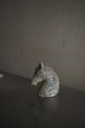 Vintage Horse Head Sculpture Object