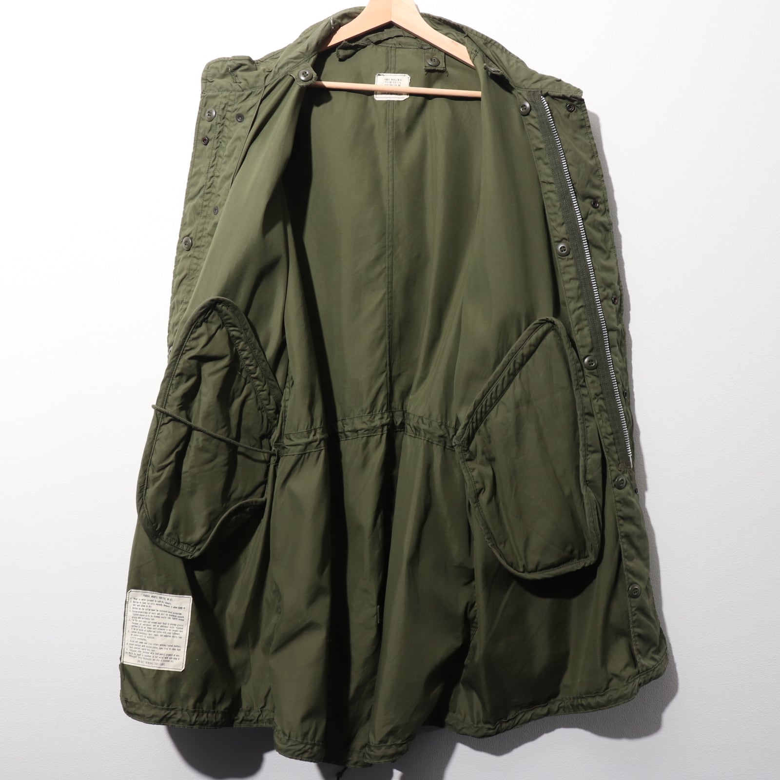 Mint M 70年 アルミジップ 米軍実物 M-65 フィッシュテールパーカー 