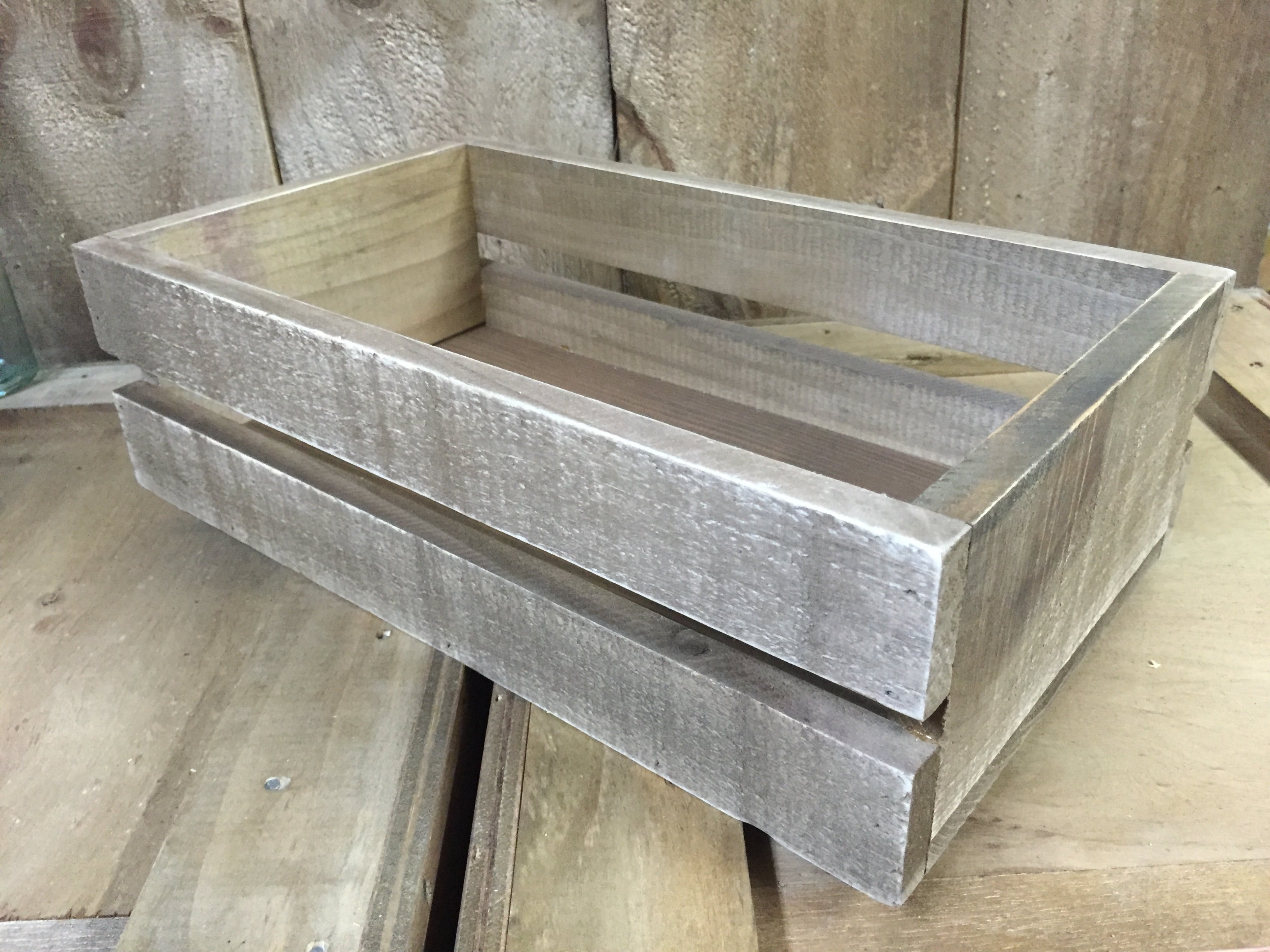 引続きセール主力商品10%OFF! 35cmウッドボックス 木箱 お部屋のインテリアやちょっとした収納に