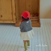 韓国子供服 / 26Autumn / Milkbalm / パンプキン ワンピース / 女子服 / キッズ服 / 秋服 *XS~XL*