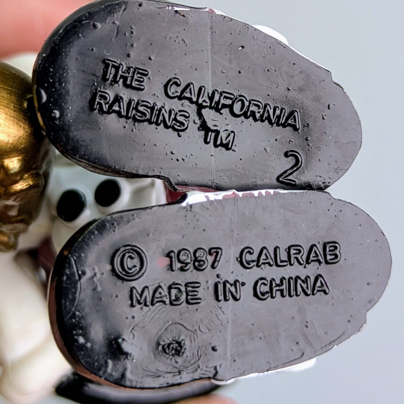 ☆ VINTAGE ☆ 1987年製【California Raisins(カリフォルニアレーズン)】 Saxophone Player PVC フィギュア ビンテージトイ 〚アメリカン雑貨 アメトイ〛