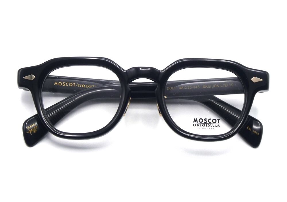 店頭販売にてSOLDOUT表記】MOSCOT メガネ LEMTOSH 49□24-145 BK